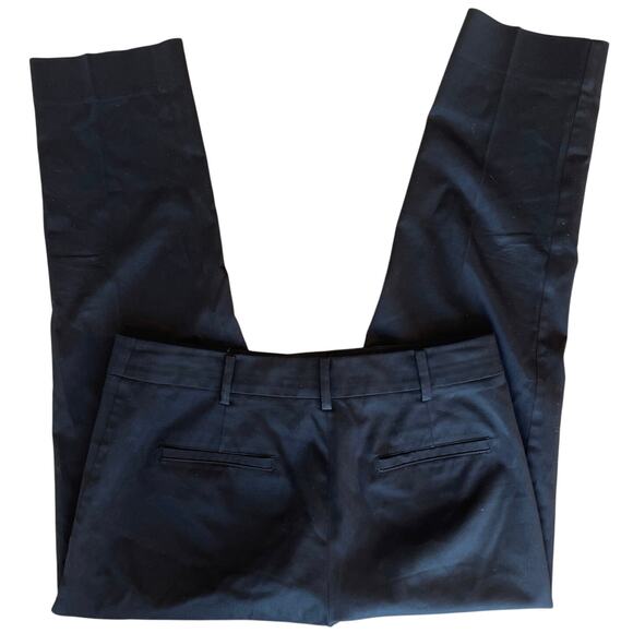 Max Mara pants trousers size 10 black straight leg cotton stretch career cady - Picture 7 of 8